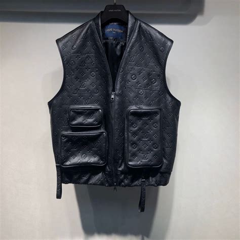 louis vuitton leather vest.